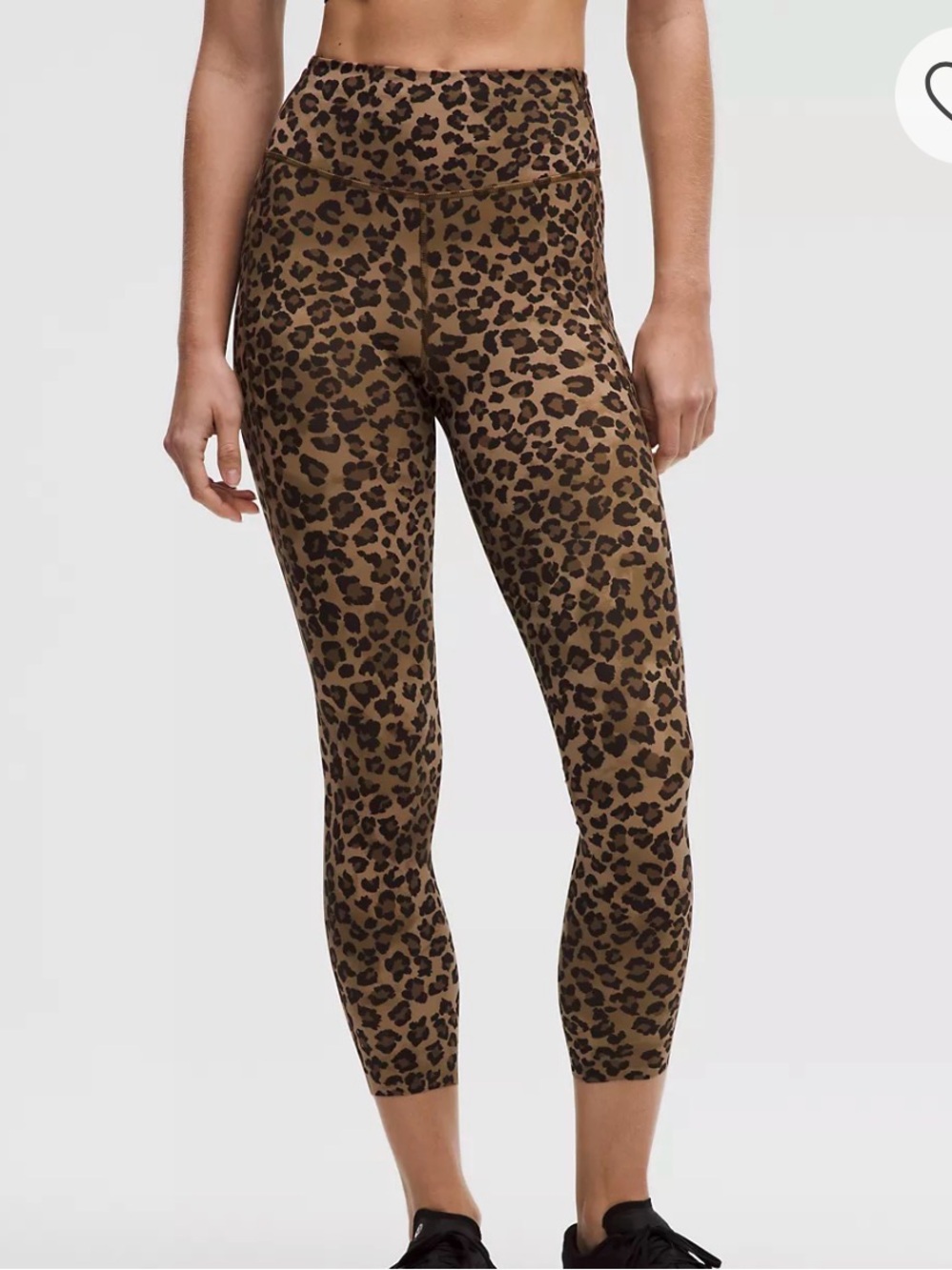 lululemon athletica Leopard Print Leggings in Tan and Black